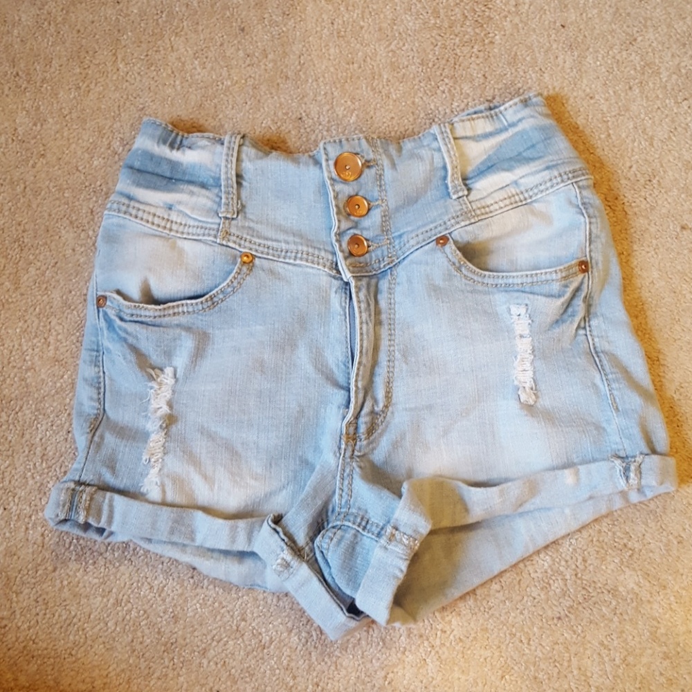 High Waisted Jean Shorts